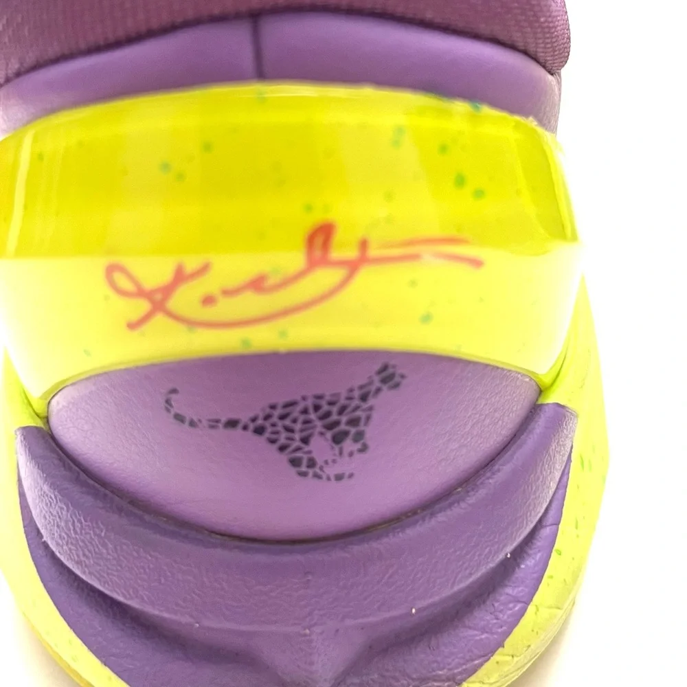 Nike Zoom Kobe 7 VII GS 7Y Christmas Cheetah Purple 505399-500 Women’s Size 8.5 - Picture 10 of 16